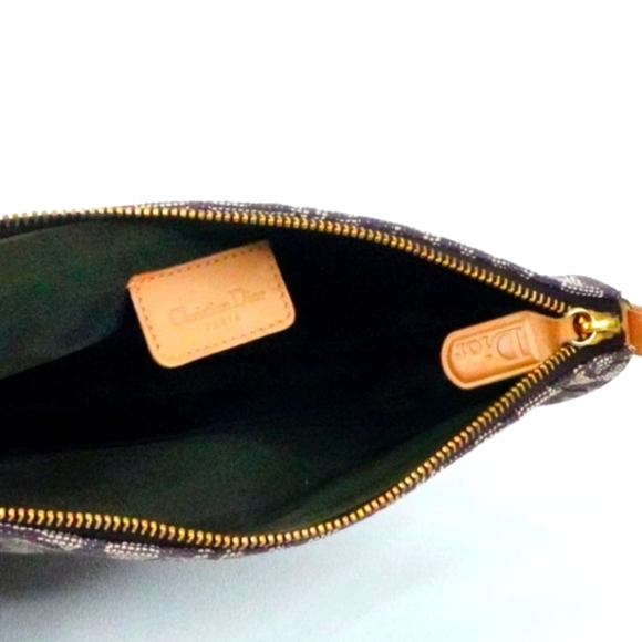 ⭐️DIOR VINTAGE MINI SADDLE BAG BROWN & BEIGE MONOGRAM CANVAS & LEATHER - Picture 5 of 6